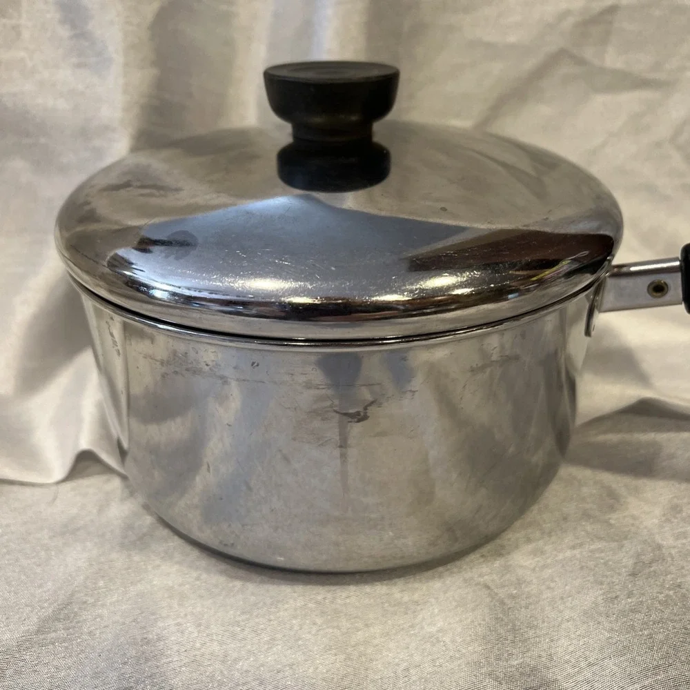 VTG Revere Ware 2qt Sauce Pan 18/10 Stainless Steel & Lid‎  - Clinton ILL USA